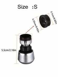 1/3pcs Rotatable Faucet Extender Measuring 5.7 Inches In Length And 1.37 Inches In Width, Featuring 2 Longer Modes, Rotation, And Splash Proof Nozzles, Capable Of Upgrading Kitchen Water-Saving!