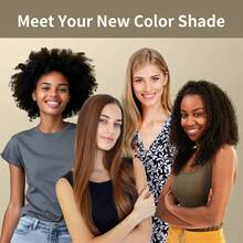 FVQUHVO Color Shampoo Hair Dye 3-IN-1 For Women For All Types Of Hair, Blonde Brown Instant Hair Dye Shampoo 12 Colors Available, Find Your Hair Color Shades, Dark Blonde Hair Care Gifts For Mom Cover 99.99% Gray, 16.9 Fl.Oz. - Dark Wine Red - 查看 7
