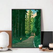 1 Stück Ukiyo-E Kawase Hasui Kunstwerke Poster Clubbar Vintage Poster Wandkunst Malerei Schlafzimmer Studierzimmer ohne Rahmen - Verschiedenfarbig - Übersicht 27