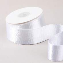 2 号双面闪光银丝带，手工 DIY 头饰，花卉礼品包装，丝带边缘压边