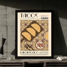 1 件/3 件墙面艺术海报复古咖啡香蕉船寿司拉面复古韩国美食海报精美客厅酒吧美学装饰墙面装饰无框/有框帆布艺术厨房装饰 - 彩色 - 查看 30