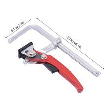 YUNRUX 2pcs Table Clamp Woodworking Clamp Table Mount Ratchet Clamp 160x60 Mm - Red - View 2