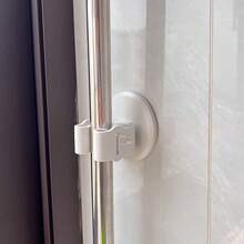 1 件装拖把挂钩，浴室壁挂式夹式扫帚架清洁工具收纳，防水粘钩，无损无需钻孔 - 白色 - 查看 4