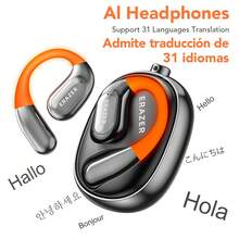 ERAZER XF31 AI OWS Wireless Earphones Support 150 Languages Translation 360 ° Rotation Ultra Long Battery Life Fashionable And Luminous Open Earphones HlFl Sound Quality Artificial Intelligence Earphones - Black - View 1
