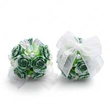 3pcs/Set Handmade Butterfly, Flower & Bead Embellished Jewelry Pendants, Suitable For Making Phone Charms, Keychains, DIY Crafts - Flowers and Butterflies - View 14