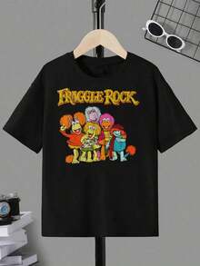 Women's Vintage Fraggle Rock T-Shirt - Retro Classic 80s Graphic Tee - 黑色 - 查看 2