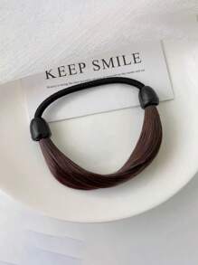 1/3pcs Faux Hair Scrunchies Elastic Hair Tie Hair Accessories For Women Ponytail Holders, Hair Bobbles ,Head Piece