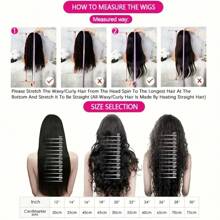 WALSDI 13x4 HD Water Wave HD Lace Front Wigs 30 32 34 36 Inch Long Ear To Ear Human Hair Pre Plucked With Baby Hair 180 Density Glueless Transparent HD Lace Frontal Blended Human Hair With Fiber Wigs For Women Natural Black Color Glueless Human Hair Wig Side Middle Free Parting Wig Wet And Wavy Deep Curly Wigs 10-14inch Bob Wig