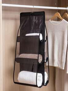 1pc Bag Storage Bag Foldable Hanging Dustproof Hanging Bag Organizer - Multicolor - View 9