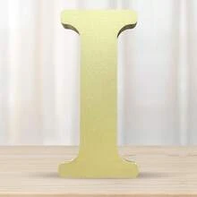 1 sản phẩm trang trí bằng gỗ, thiết kế chữ cái, đồ thủ công trang trí nhà - Vàng - Xem 13