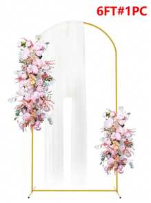 1 pezzo Supporto in metallo a forma di arco, cornice ad arco dorata per palloncini per matrimonio, compleanno, festa nuziale, decorazione natalizia
