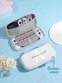 Ayotu غلاف قابل للتخصيص بالنص والاسم متوافق مع وحدة التحكم Switch/Switch OLED/Switch Lite والإكسسوارات، يتضمن الحزمة: غطاء واقي، حقيبة تخزين، هيكل قاعدة، غطاء للغبار، حافظة للألعاب، قبضة وحدة التحكم، إلخ. هدية رائعة للاعبين والأصدقاء والعائلة لأعياد الميلاد والسنوية وعيد الحب وعيد الميلاد - متعدد الألوان - مشاهدة 26