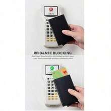 Nuovo portafoglio ultra sottile in metallo RFID, portafoglio minimalista per uomo e donna, porta carte di credito e ID, porta monete, regalo di Ognissanti, regalo di Natale personalizzato, articolo essenziale, regalo per uomo, ragazzo, portafoglio sottile, portafoglio minimalista per uomo, portafoglio in metallo, portafoglio intelligente per uomo, regalo divertente, piccolo regalo, regalo per donna