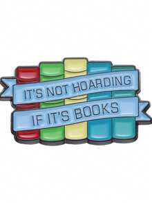 Creative Book-Shaped Metal Pin, Versatile Coffee Book Geometric Brooch - Multicolor - View 3