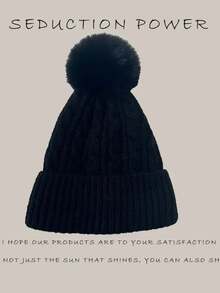MilyModa Winter Hat, Cold Cap, Without Embroidery For Adults, Beret Cap - Black - View 1