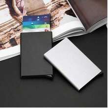 Nuovo portafoglio ultra sottile in metallo RFID, portafoglio minimalista per uomo e donna, porta carte di credito e ID, porta monete, regalo di Ognissanti, regalo di Natale personalizzato, articolo essenziale, regalo per uomo, ragazzo, portafoglio sottile, portafoglio minimalista per uomo, portafoglio in metallo, portafoglio intelligente per uomo, regalo divertente, piccolo regalo, regalo per donna