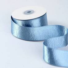 2 号双面闪光银丝带，手工 DIY 头饰，花卉礼品包装，丝带边缘压边