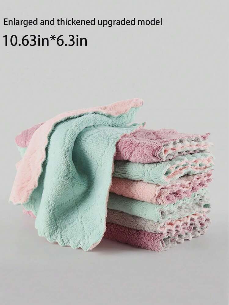 3 件/10 件/20 件厨房毛巾和洗碗布抹布套装小洗碗巾用于洗碗洗碗抹布适用于日常烹饪烘焙 - 颜色随机 - 彩色 - 查看 13