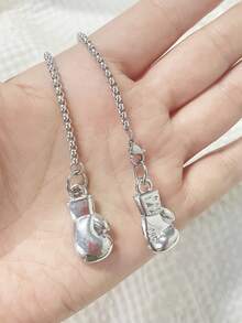 1pc Car Interior Pendant Boxing Gloves Car Rearview Mirror Decoration Car Interior Pendant - one-size - View 6