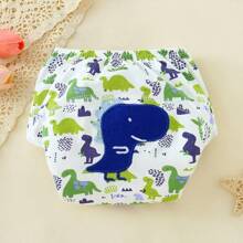 4 pièces de couches d'entraînement imperméables avec protection anti-fuite, lavables, douces, respirantes et absorbantes. Sous-vêtements pour bébés/tout-petits filles avec motif brodé, excellent cadeau pour les enfants