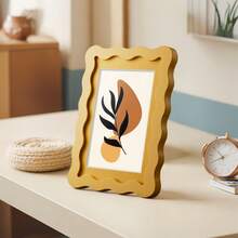 1pc Colorful Wave Photo Frame, Creative Shape Picture Frame, For Home Decor, For Friends & Family Portraits, Perfect Mother's Day Gifts - Multiple Sizes/Colors Available