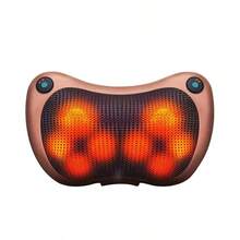 Almofada Massageadora Shiatsu infravermelho Elétrico - Shiatzu - Marrom - Visão 4