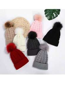 MilyModa Winter Hat, Cold Cap, Without Embroidery For Adults, Beret Cap - Khaki - View 3