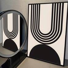 1 pieza / Set de 3 Pósteres de arte de pared Modernos Vintage Minimalistas Abstractos de Líneas Dibujadas en Papel Blanco, Decoración Retro para Sala, Bar, Cafetería, Arte de Lienzo sin Marco/Enmarcado para Sala de Juegos y Decoración del Hogar - Multicolor - Ver 36