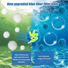Home Times High Quality Blue Swimming Pool Filter Ball - High-Efficiency Sand Filter Medium, Used For Swimming Pools, Reuse And High-Efficiency Filtration Systems, Pool Filter Balls For Swimming Pool
