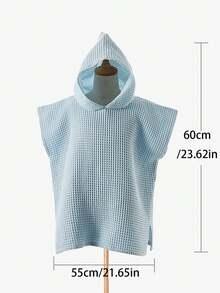 Personalized Toddler Hooded Towel Cape (1-3 Years) | Custom Name Embroidery | Soft Waffle Weave | Quick-Dry Swim & Bath Cover | Daycare Essential - Multicolor - View 7