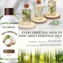 RAY DISLAN 天然纯椰子油优质有机身体精油、皮肤按摩油和深层保湿发油，适用于干燥和受损的头发 - 如圖所示 - 查看 5