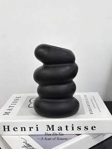 قطعة واحدة من الزهريات الإبداعية على طراز INS ، ذات شكل حجري فاخر وراقي ، زخرفة منزلية من البلاستيك لترتيب الزهور في غرفة المعيشة والمدخل ، ديكور منزلي ، لوازم مدرسية