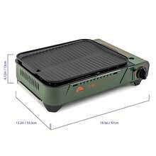 Outdoor Butane Griddle   With 15 X12 Cast Aluminum Griddle Compact - Light Weight And Easy To Use. - As pic as pic - View 2