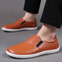 Men's Casual Loafers Comfort Wide Toe Soft Daily Walking Sneakers Classic Slip On Shoes - Light Brown - View 1