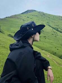 1 Pc Multi-Wear Classic Design Wide Brim Hat, Makes The Face Look Smaller, Simple & Fashionable, Protects Against Sun, Wind & UV, Foldable For Easy Storage, Suitable For Hiking, Outdoor Travel, Parties, Camping And Various Occasions - Multicolor - View 6