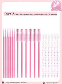 150pcs Disposable Spiral Spiral Mascara Wands, Adjustable Makeup Brush Set - For Eyelash Extension & Eyebrow, Also Applicable For Removing Excess Eyeshadow And Powder, Glitter Lip Brush, Disposable Lip Brush, Lip Gloss Applicator