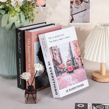 3/2/1 件装仿真装饰书，折叠发货，易于组装，时尚书籍造型咖啡桌装饰，设计师款仿真书，适用于书架、咖啡桌、农舍、家居、客厅、卧室、办公室、浴室、桌面、电视柜、大堂、书架等，是各种节日礼品的理想之选。 - 多色彩色 - 查看 4