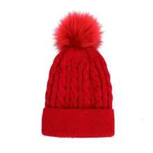 MilyModa Winter Hat, Cold Cap, Without Embroidery For Adults, Beret Cap - Red - View 1
