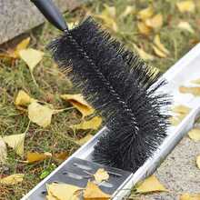 1PC Gutter Cleaning Brush Roofing Tool With 7Pcs Telescopic Extension Pole (280cm), Telescopic Gutter Cleaner, Gutter Cleaning Tool With Brush Heads For Removing Leafy Debris - 280cm - View 4