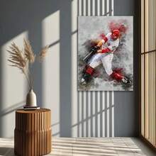 Framed Room Decor J.Oey V.Otto Inspirational Baseball Canvas Print, Athletic Motivation Poster,   Canvas Wall Art, For Home Office, Bedroom, Sports Room Decor, Educational Chart & Poster