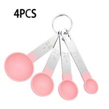 8pcs Measuring Cups & Spoons Set, Stackable Cups And Spoons, Nesting Measure Cups With Stainless Steel Handle, Kitchen Gadgets For Cooking & Baking