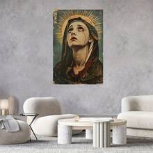 Virgin Sadness Vintage Poster-Wooden Frame Canvas Painting 1 Picture (3) Thickness 2.25cm/1 Inch, Home Gift Decoration, Room Decoration Aesthetics, Wall Decoration Art, Perfect Gift, Autumn And Winter Wall Decoration, Living Room Decoration, Bedroom Decoration, Kitchen Decoration, Entrance Decoration, Bathroom Decoration, Direct Wall Painting, High Quality Wall Painting Poster