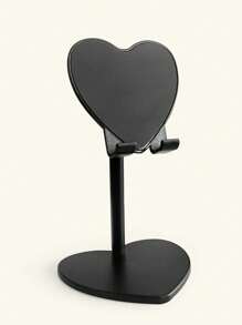Soporte ajustable de metal con forma de corazón para teléfono de escritorio, compatible con iPhone y teléfonos Android, regalo para cumpleaños, familia y amigos, accesorios para teléfono