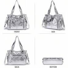 Angel Kiss Handbags For Womens Top-Handle Hobo Purse Roomy Casual Shoulder Bags PU Tote Satchel Purse For Women - Màu vàng - Xem 10