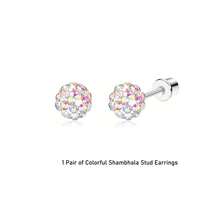 Hypoallergenic 316L Stainless Steel Stud Earrings For Girls Women, Screw Back Earrings For Sensitive Ears Cute Flower Butterfly Stud Hoop Earrings Screwback Girl Earrings 1-21 Pairs - Cubic Zirconia Earrings - View 20