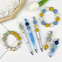 38pcs Silicone Bead Set, Assorted Shapes & Colors, DIY Craft Supply For Keychains, Bracelets, Phone Charms, Necklace Jewelry Making Accessories - Silicone Beads and Hexagonal Series - View 7