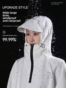 Unisex Cycling Raincoat, Hooded Windproof Waterproof Poncho For Motorcycle, Bike, Electric Scooter, Outdoor Activities, Hiking, Travel, Thickened Waterproof Rainwear Insulation,Galentines,Puppy,Carnival,Party Decorations