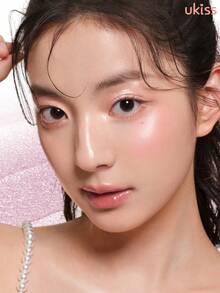 ukiss 面部粉底高光笔、腮红高光笔调色板、光泽闪光高光、自然闪亮高光、化妆照明器、轻盈、光滑、面部美容化妆 - #05 Peach Princess - 查看 3