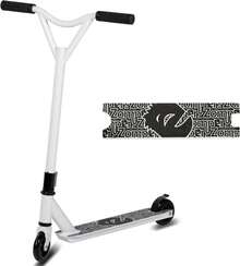 Pro Stunt Scooter, 360 Degree Spin Handlebar Trick Scooter Street Stunt Scooter Freestyle Stunt Scooters With ABEC-9 Bearings For Boys Girls Teens Age 6+ - White - View 2