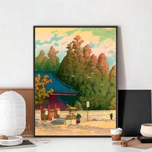 1 Stück Ukiyo-E Kawase Hasui Kunstwerke Poster Clubbar Vintage Poster Wandkunst Malerei Schlafzimmer Studierzimmer ohne Rahmen - Verschiedenfarbig - Übersicht 9